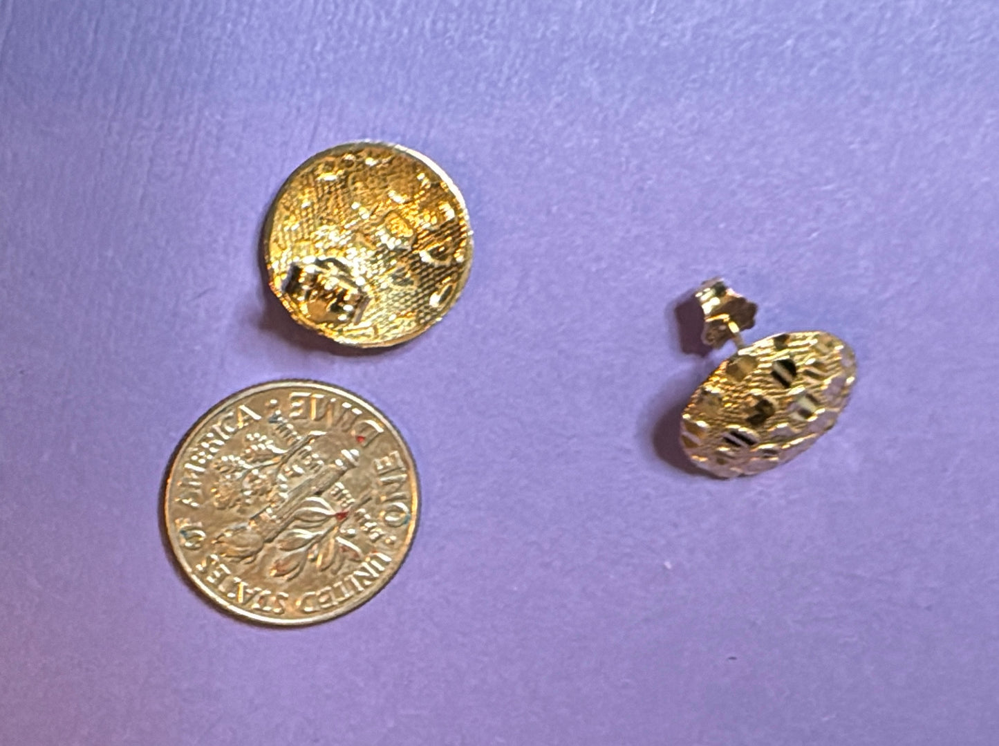 14K gold earrings