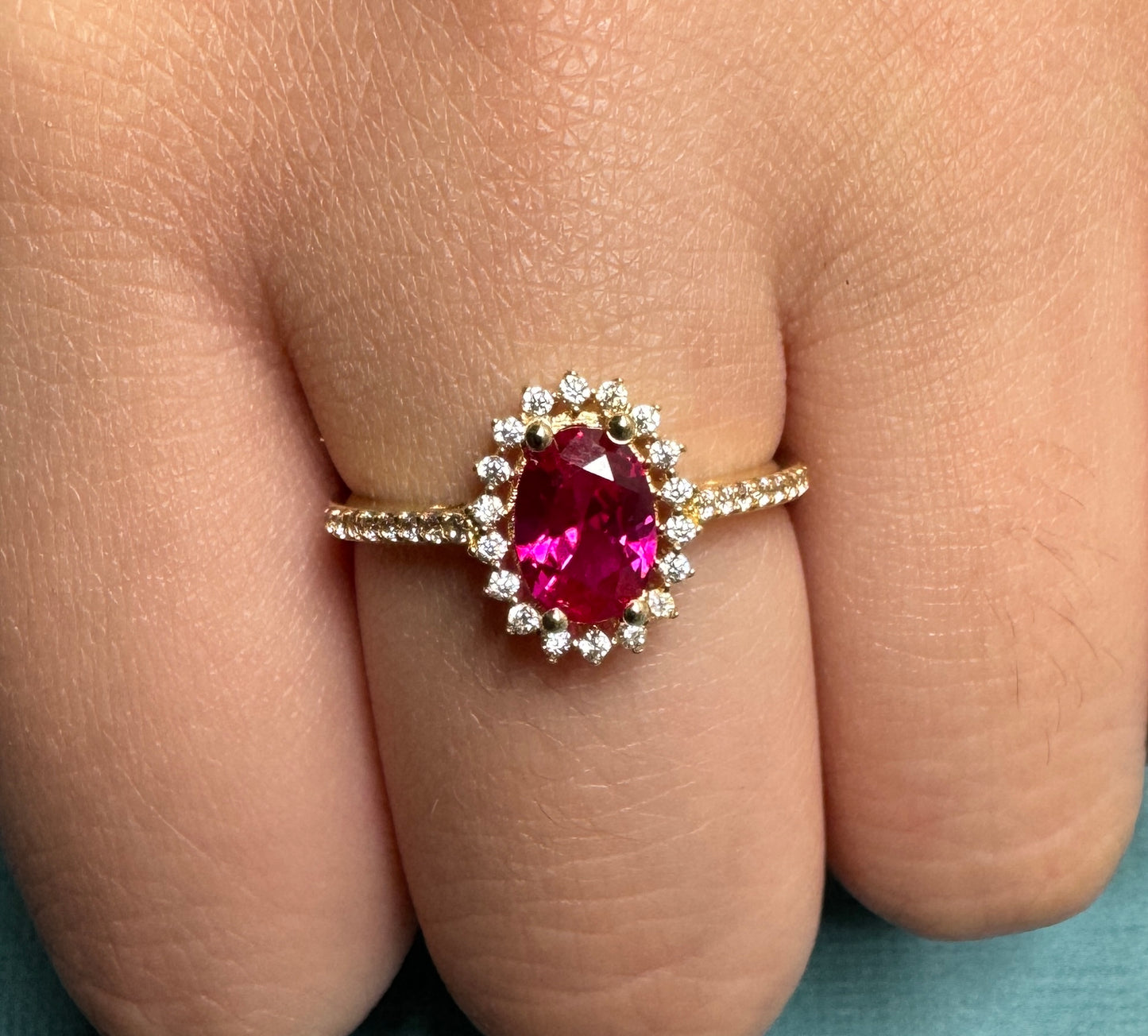 14K Solid Yellow Gold Ring