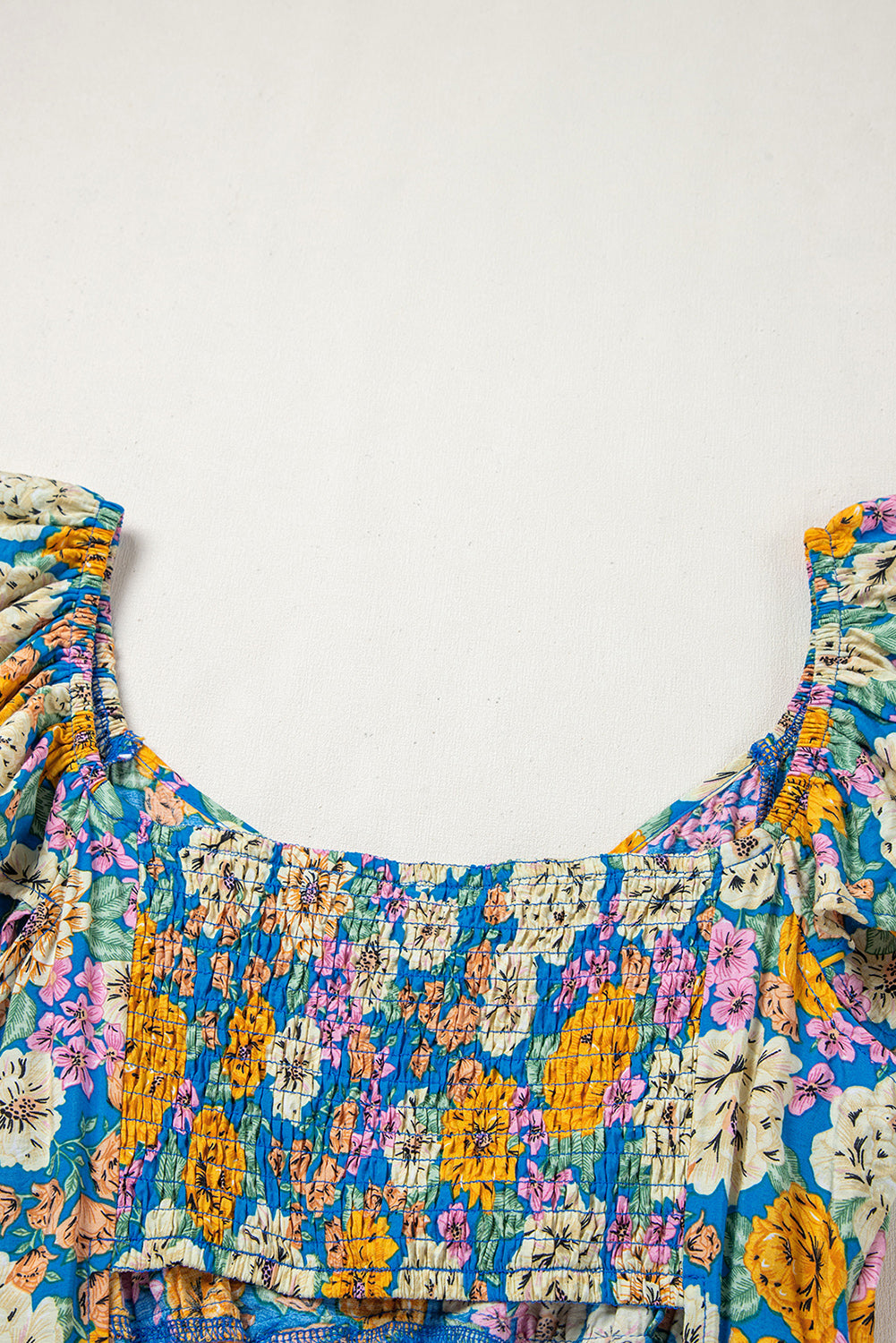 Yellow Floral High Waist Jumpsuit. GCollection