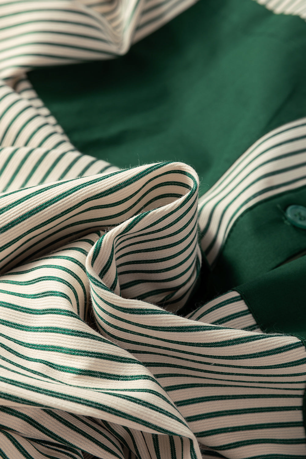 Green Patch Puff Sleeve Dress. GCollection