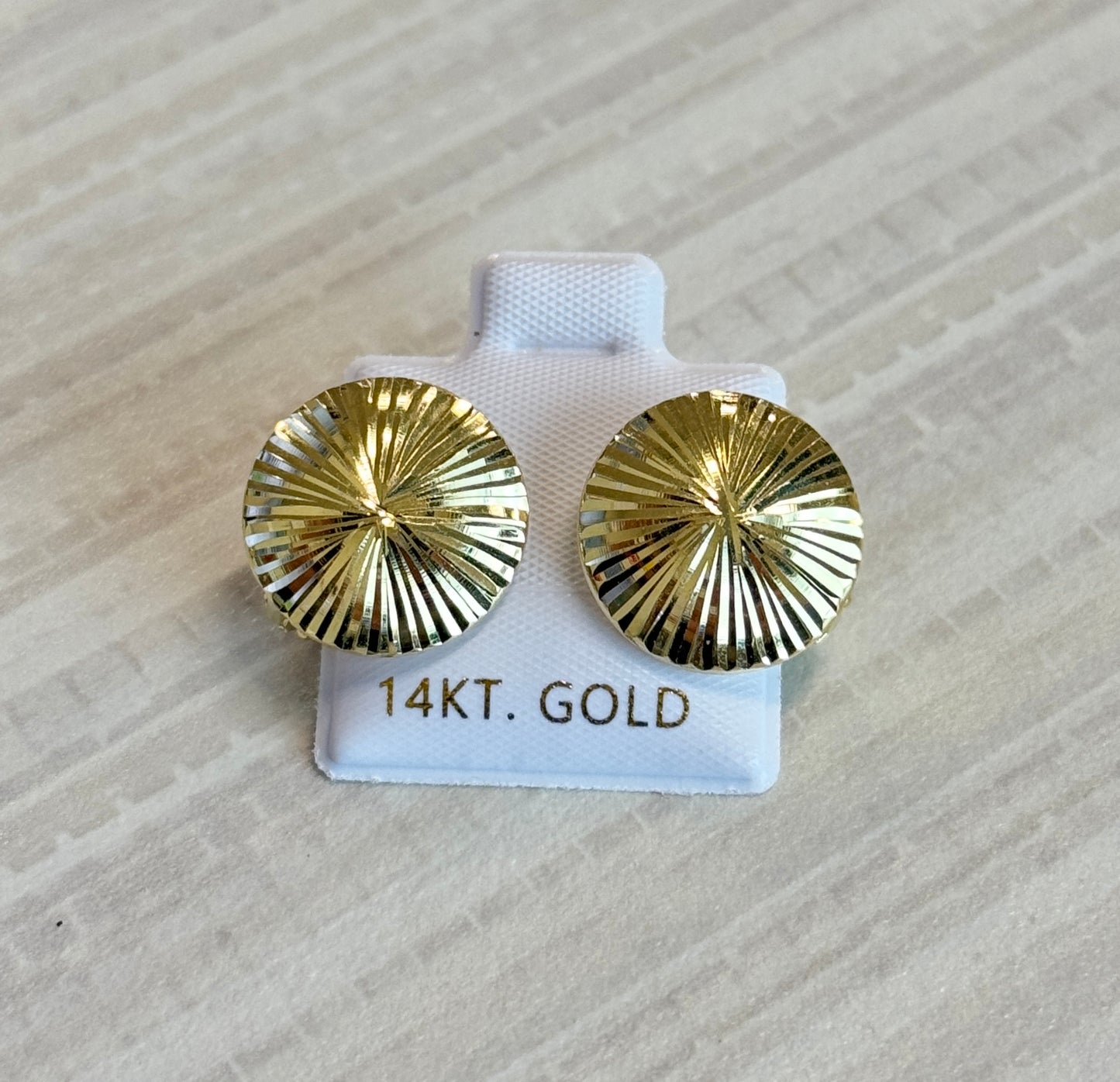 14K gold earrings
