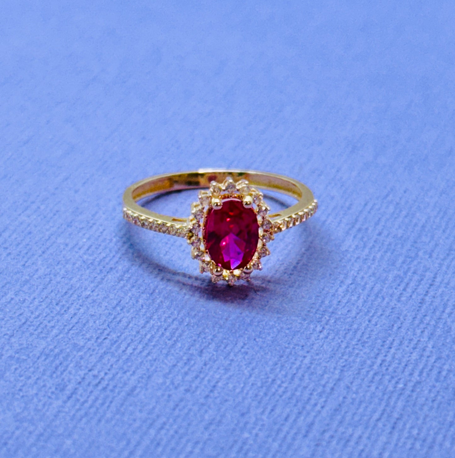 14K Solid Yellow Gold Ring