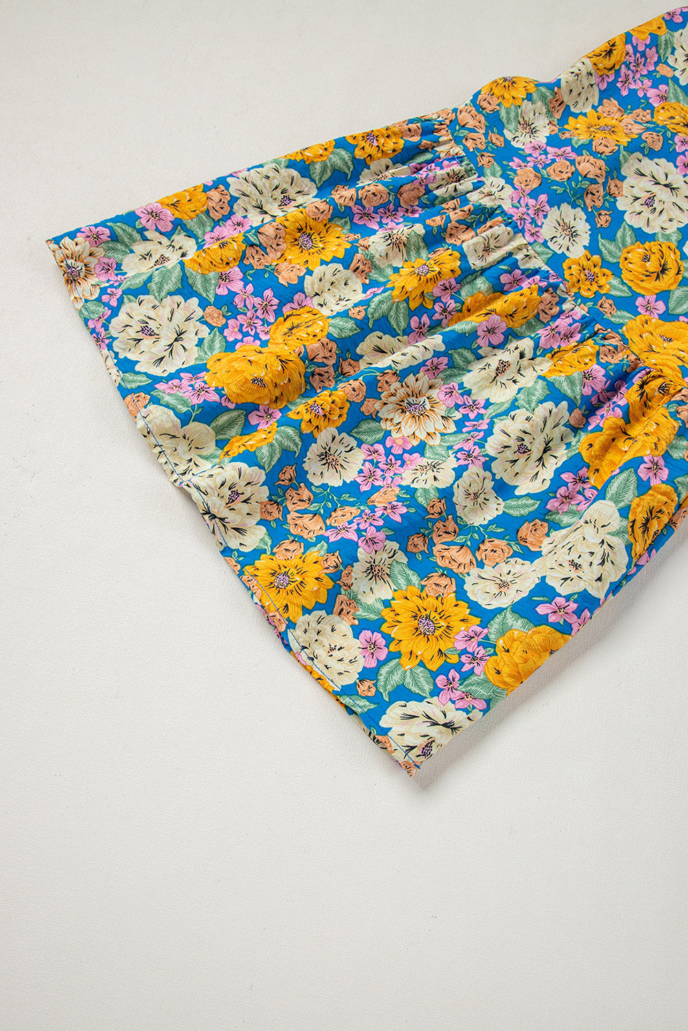 Yellow Floral High Waist Jumpsuit. GCollection