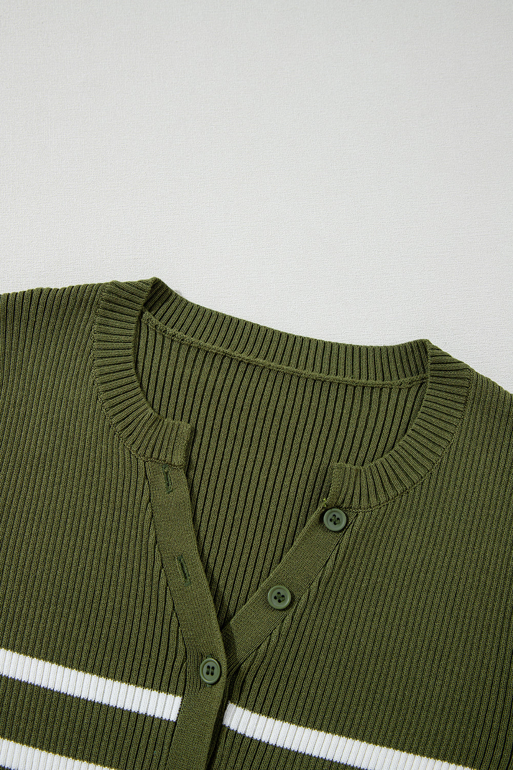 Green Stripe Slim Fit Sweater. GCollection