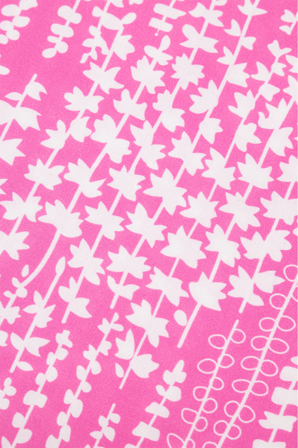 Pink Abstract Print Ric Rac Trim Blouse. GCollection