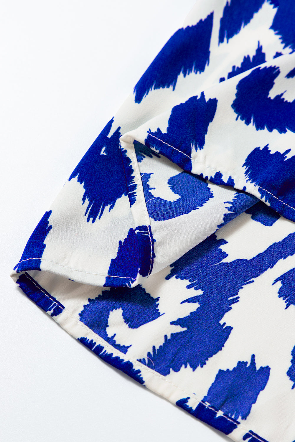 Blue Western Abstract Geometric Printed Maxi Dress. GCollection