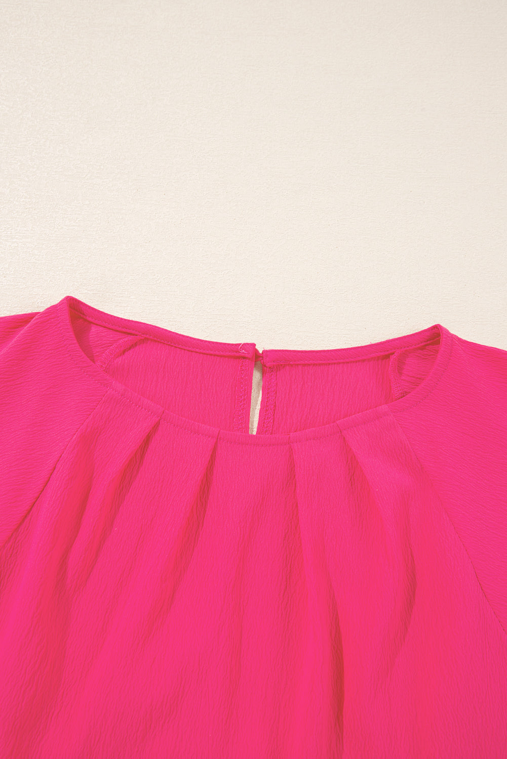 Strawberry Pink Floral Embroidered Plus Size Blouse. PSCollection