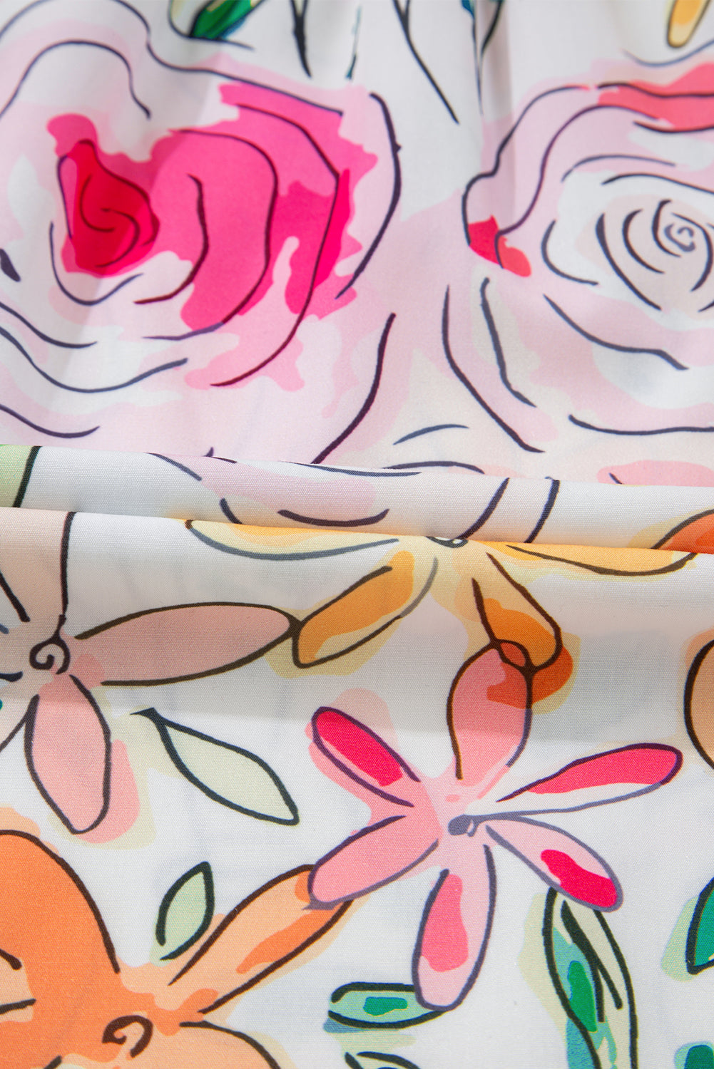 Multicolour Floral Print Sleeve Blouse. GCollection