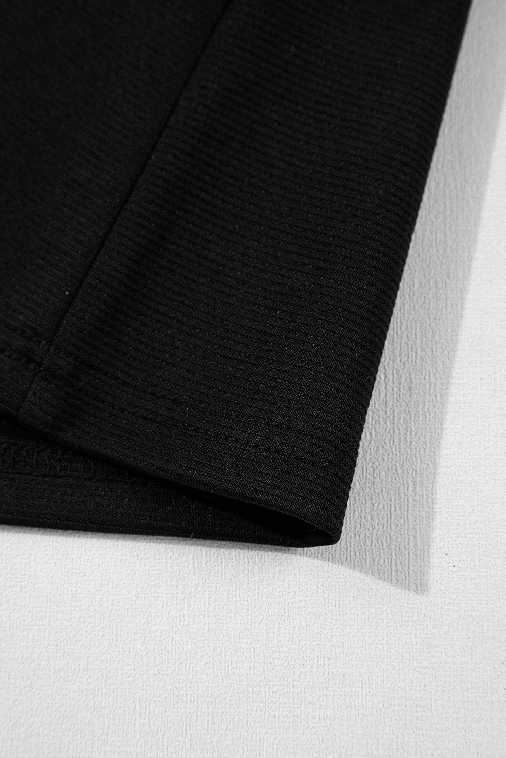 Black Solid Color Sleeveless Mini Dress. GCollection