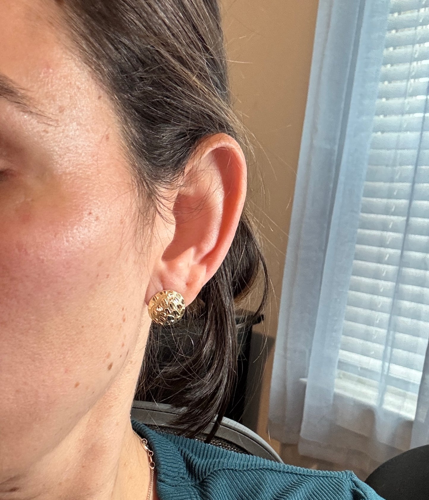 14K gold earrings