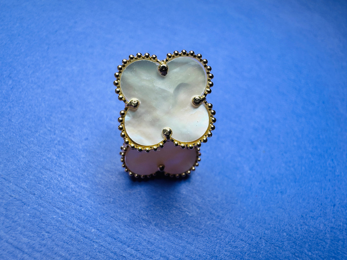 14K clover earrings