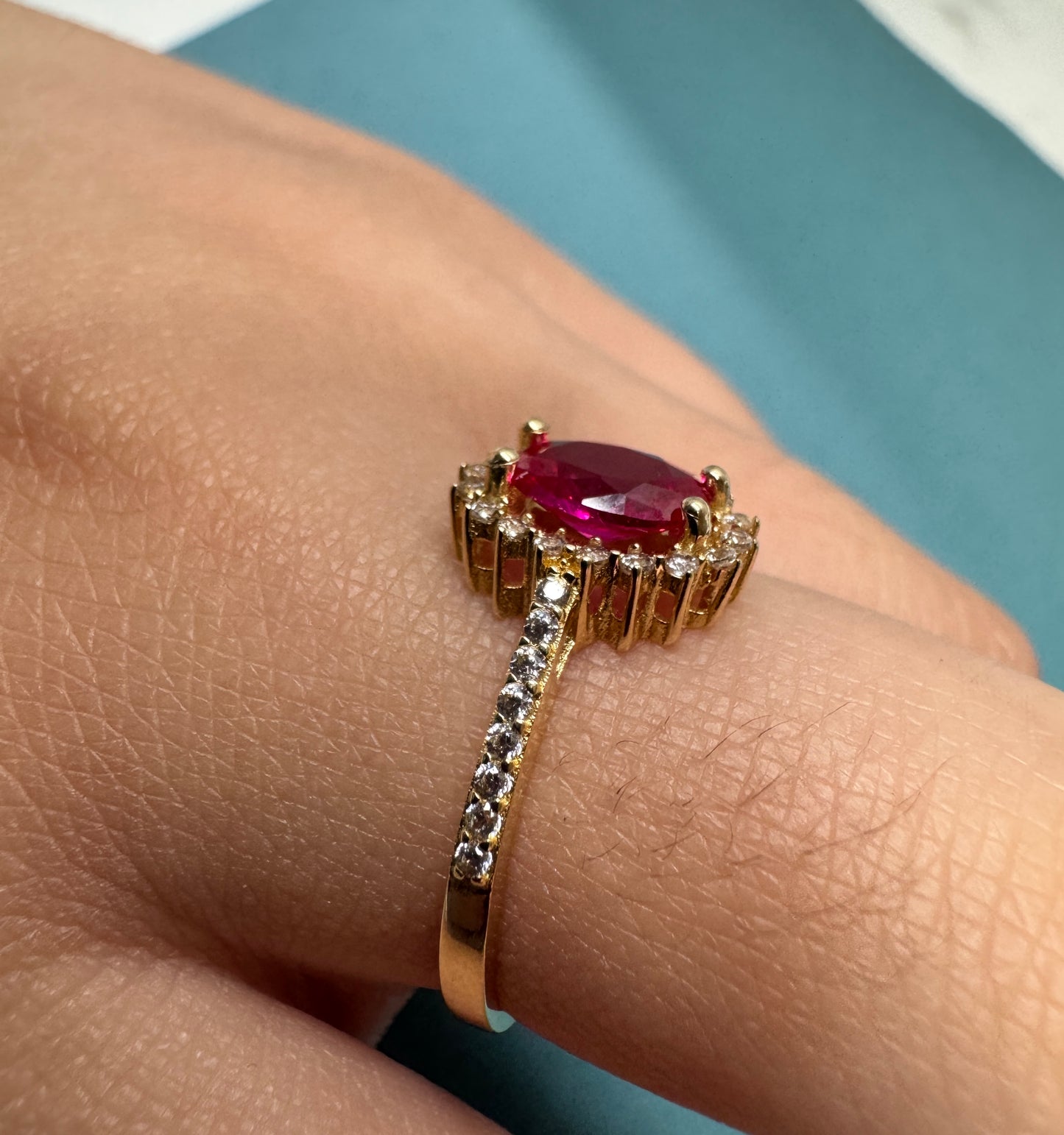 14K Solid Yellow Gold Ring