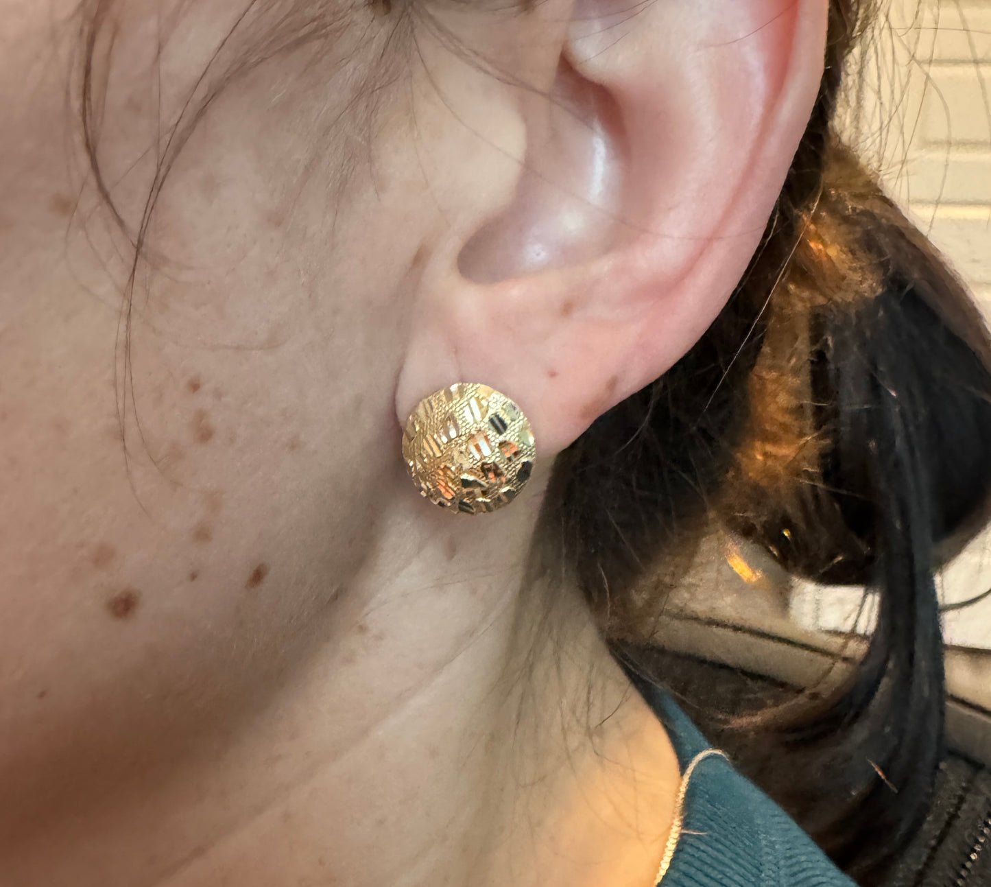 14K gold earrings
