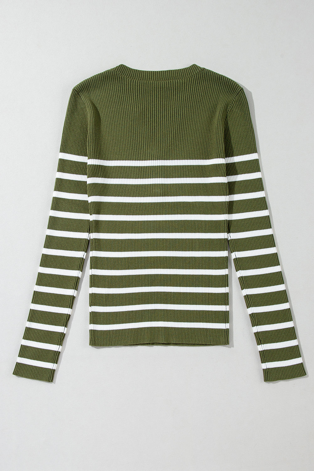 Green Stripe Slim Fit Sweater. GCollection