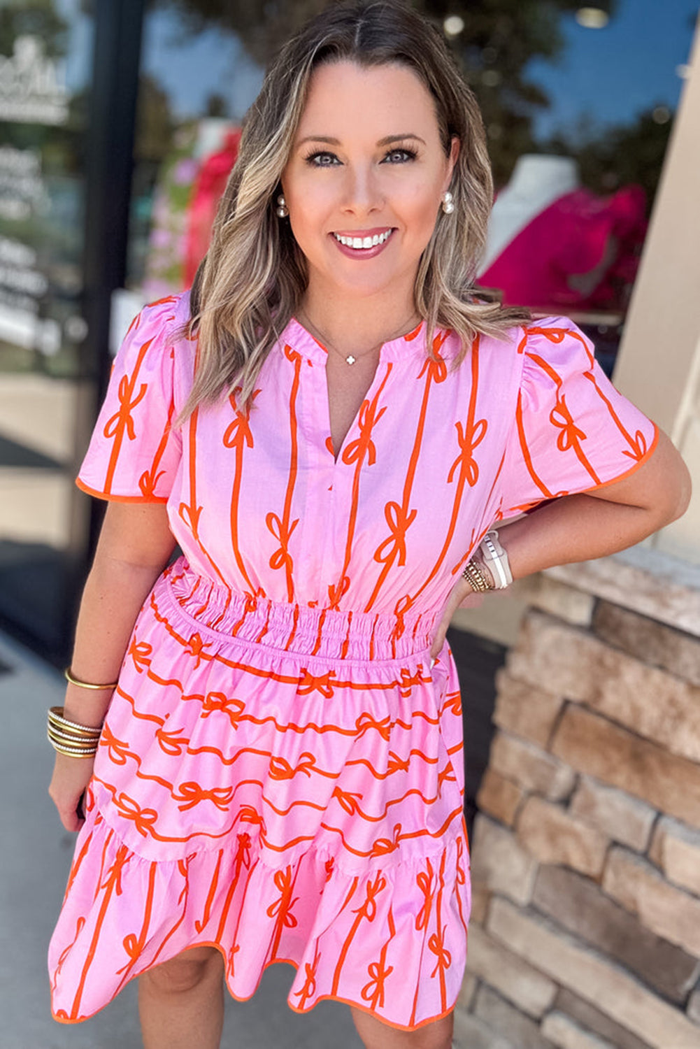 Rose Bow Plus Size Dress. PSCollection