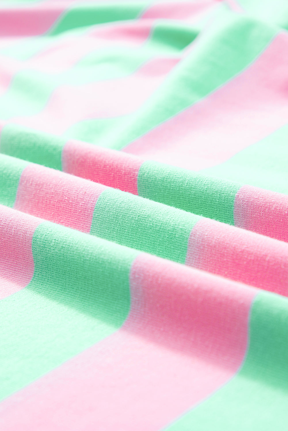 Pink Stripe Colorblock Loose Tee. GCollection