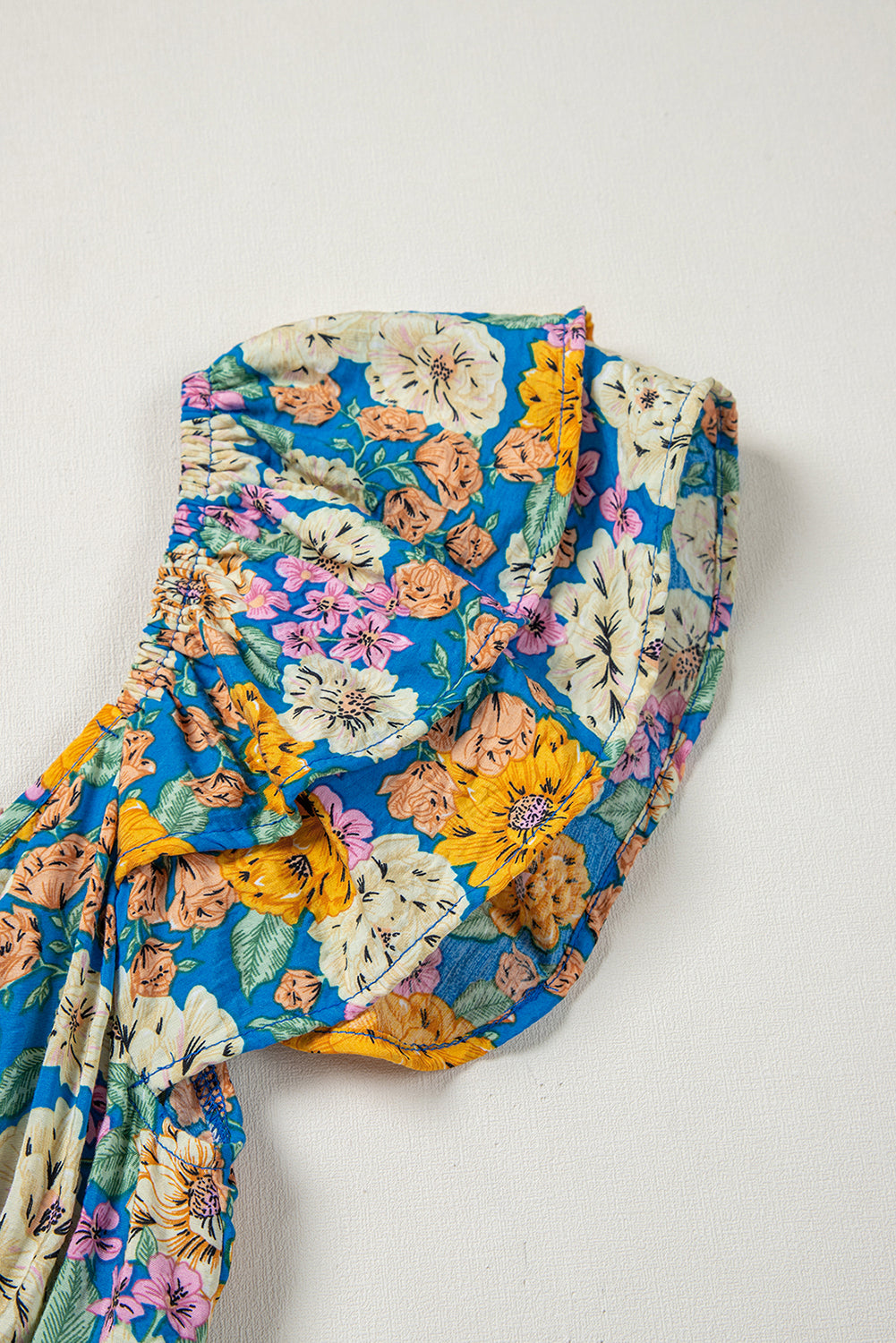 Yellow Floral High Waist Jumpsuit. GCollection