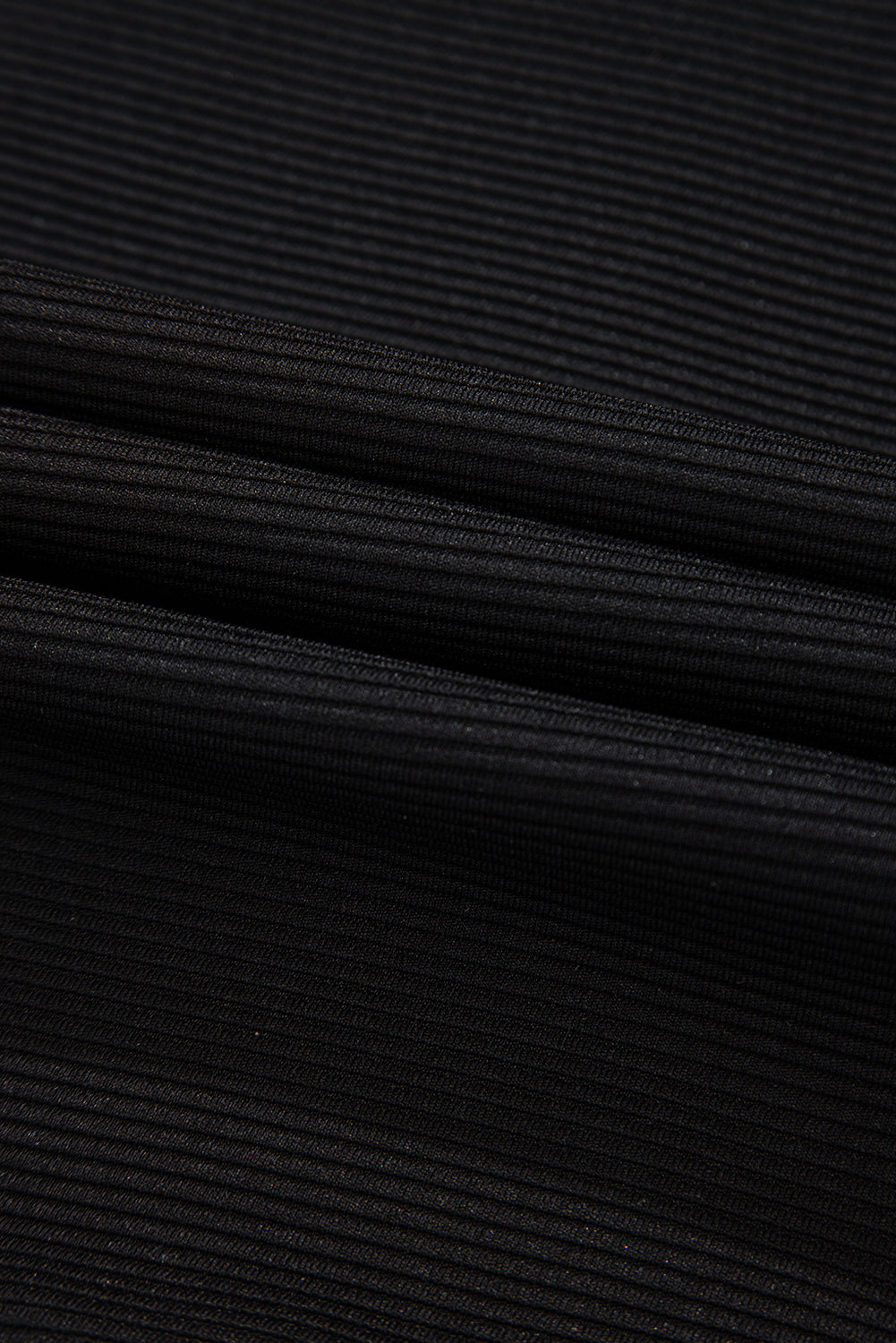Black Textured Shorts Set. GCollection