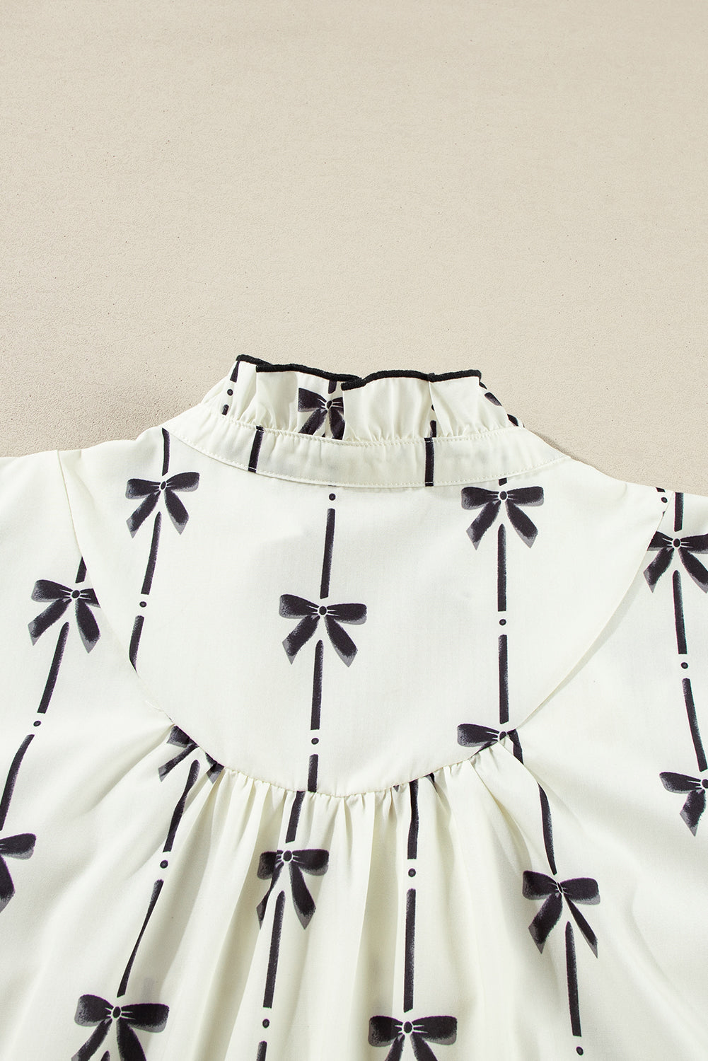 Apricot Bow Printed Plus Size Dress. PSCollection