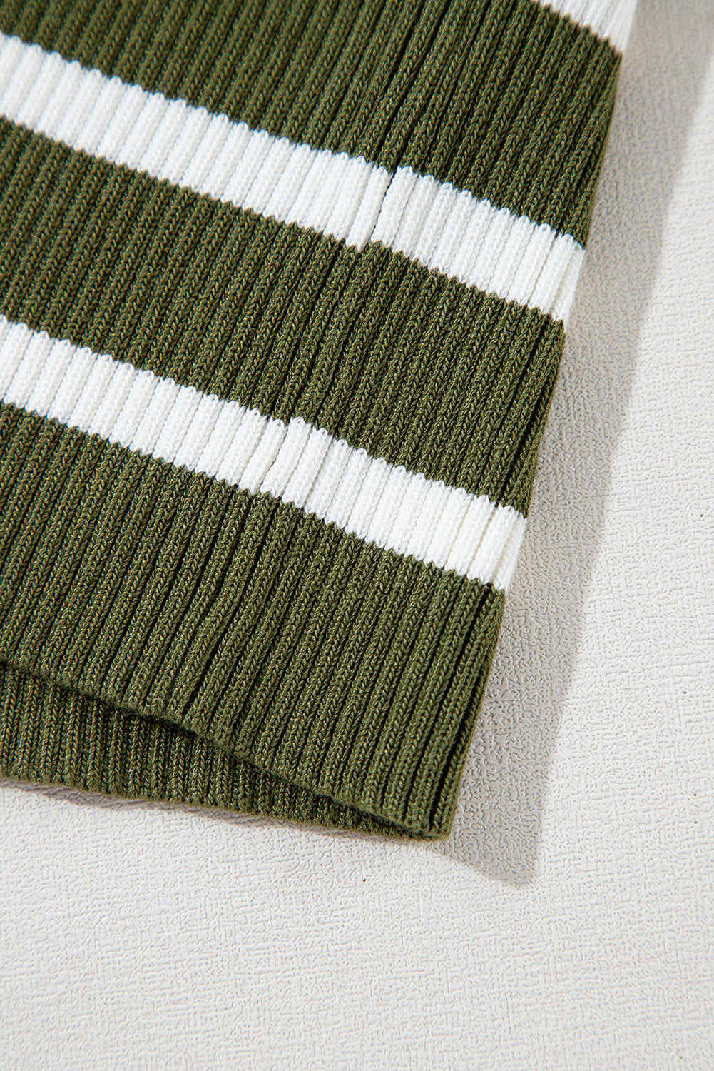 Green Stripe Slim Fit Sweater. GCollection