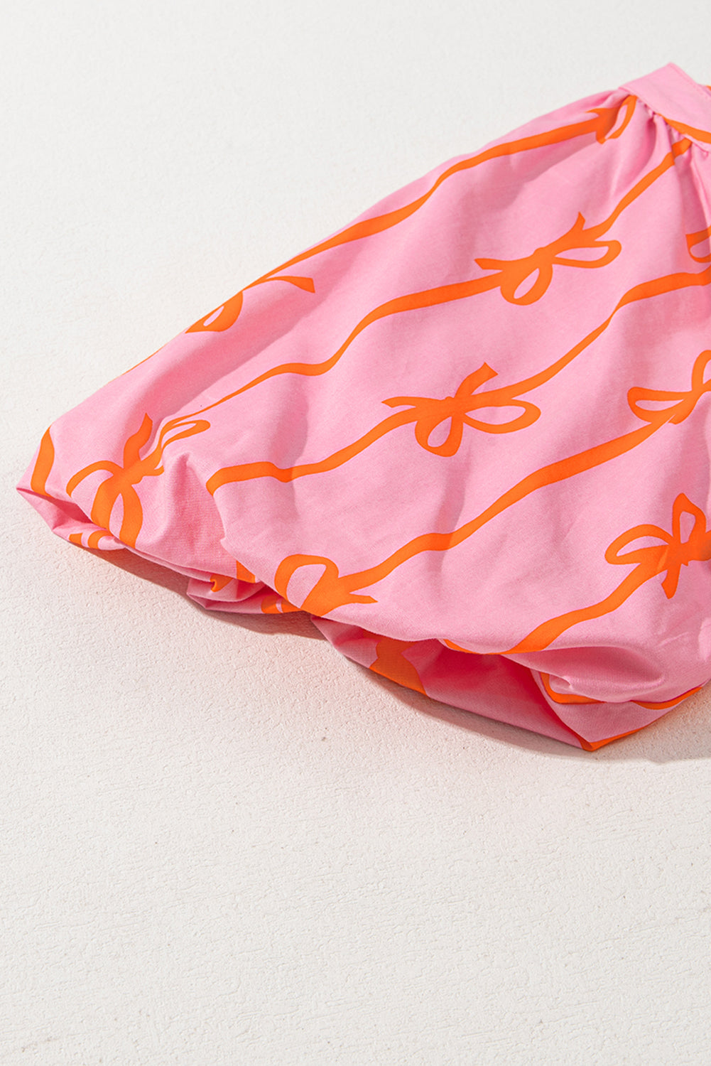 Pink Bowknot Striped Dress. GCollection