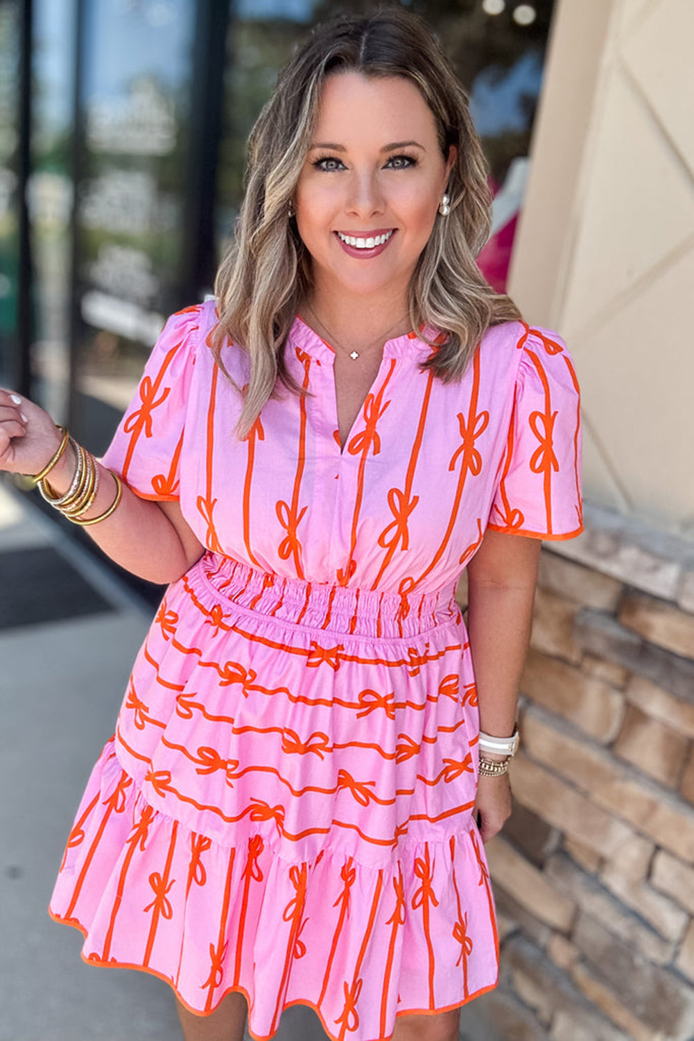 Rose Bow Plus Size Dress. PSCollection