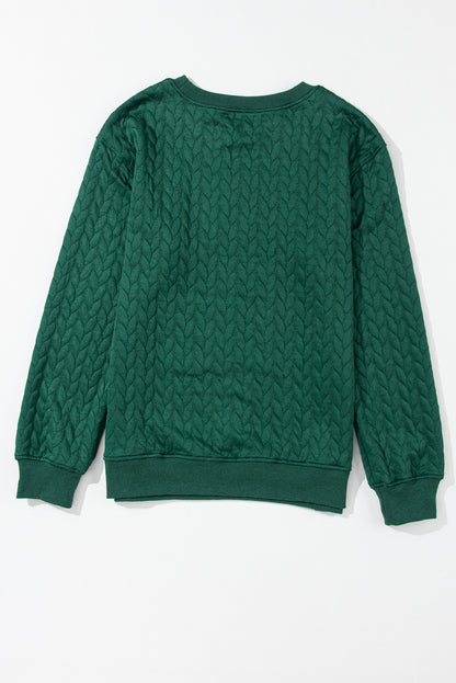 7Green Merry And Bright Cable Knit Pullover Sweatshirt. GCollection