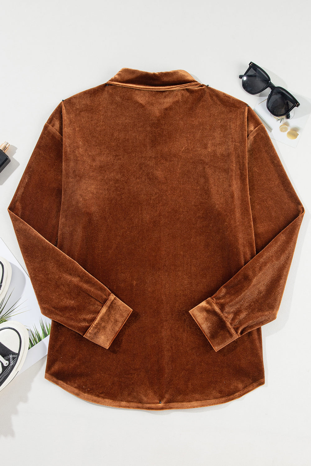 Chestnut Chest Velvet Shirt