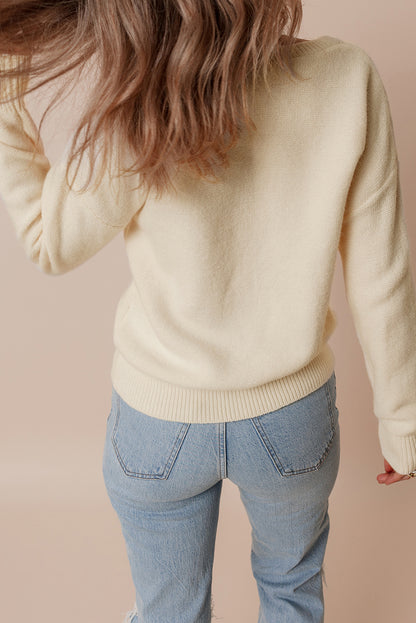 Beige Knitted Sweater. GCollection