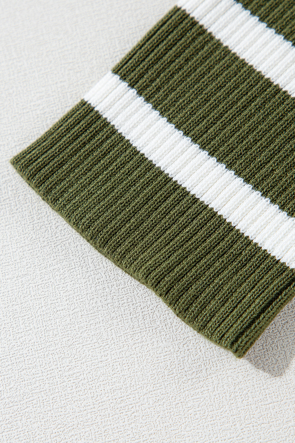 Green Stripe  Slim Fit Sweater. GCollection