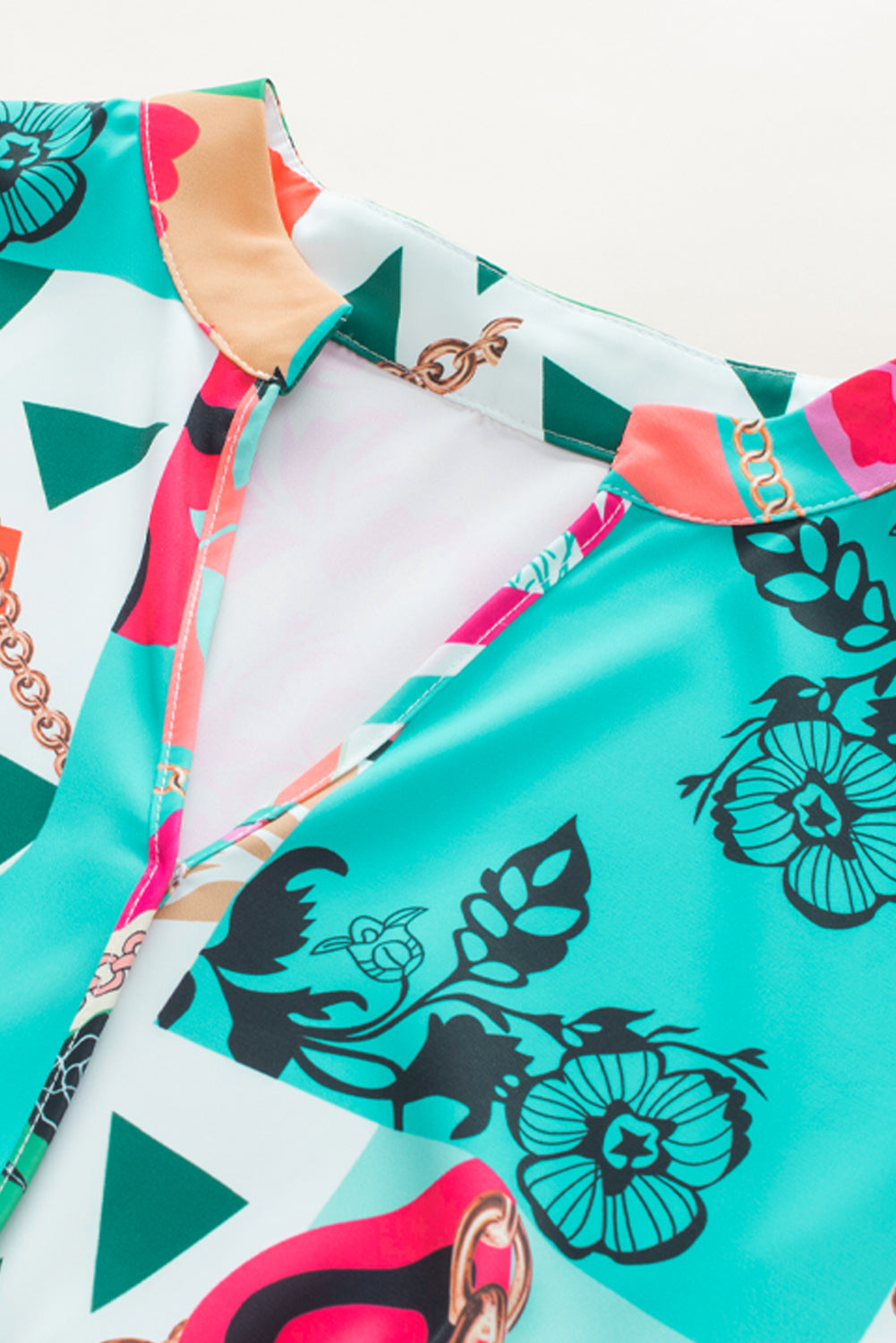 Multicolour Abstract Printed Half Sleeve Dress. GCollection