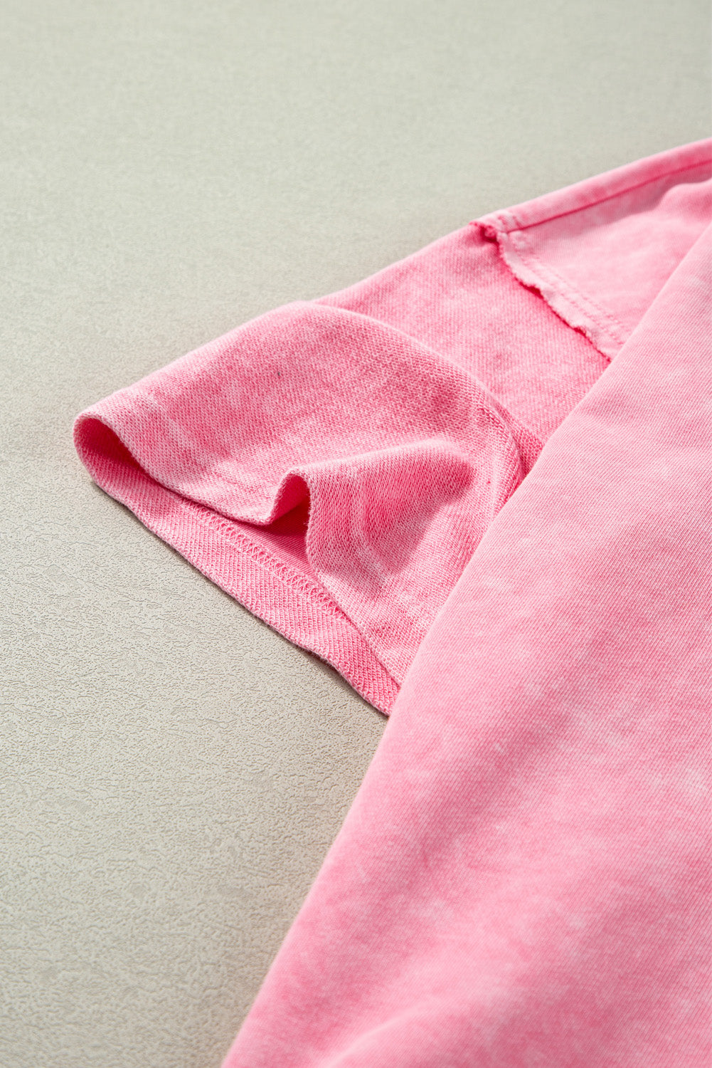 Strawberry Pink Mineral Wash Tee. PSCollection