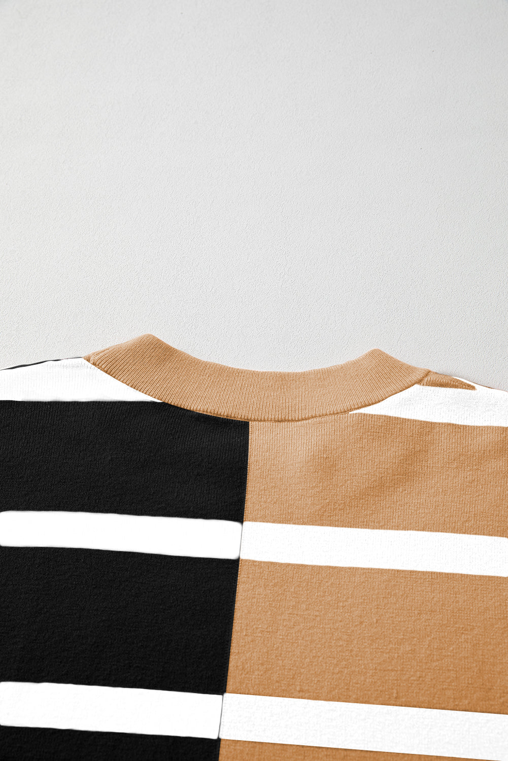 Beige Colorblock Oversized Sweater. GCollection