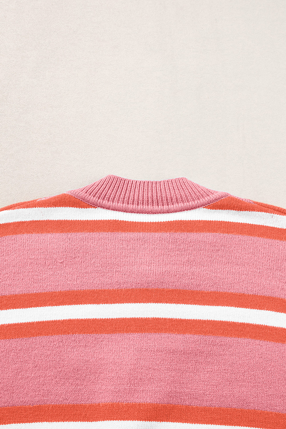 Pink Stripe Cardigan Sweater. GCollection