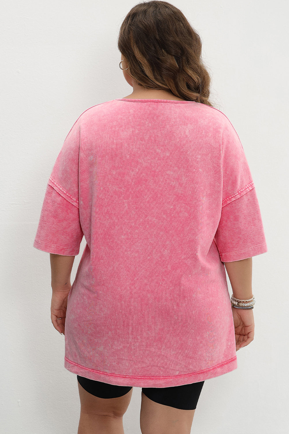 Strawberry Pink Mineral Wash Tee. PSCollection