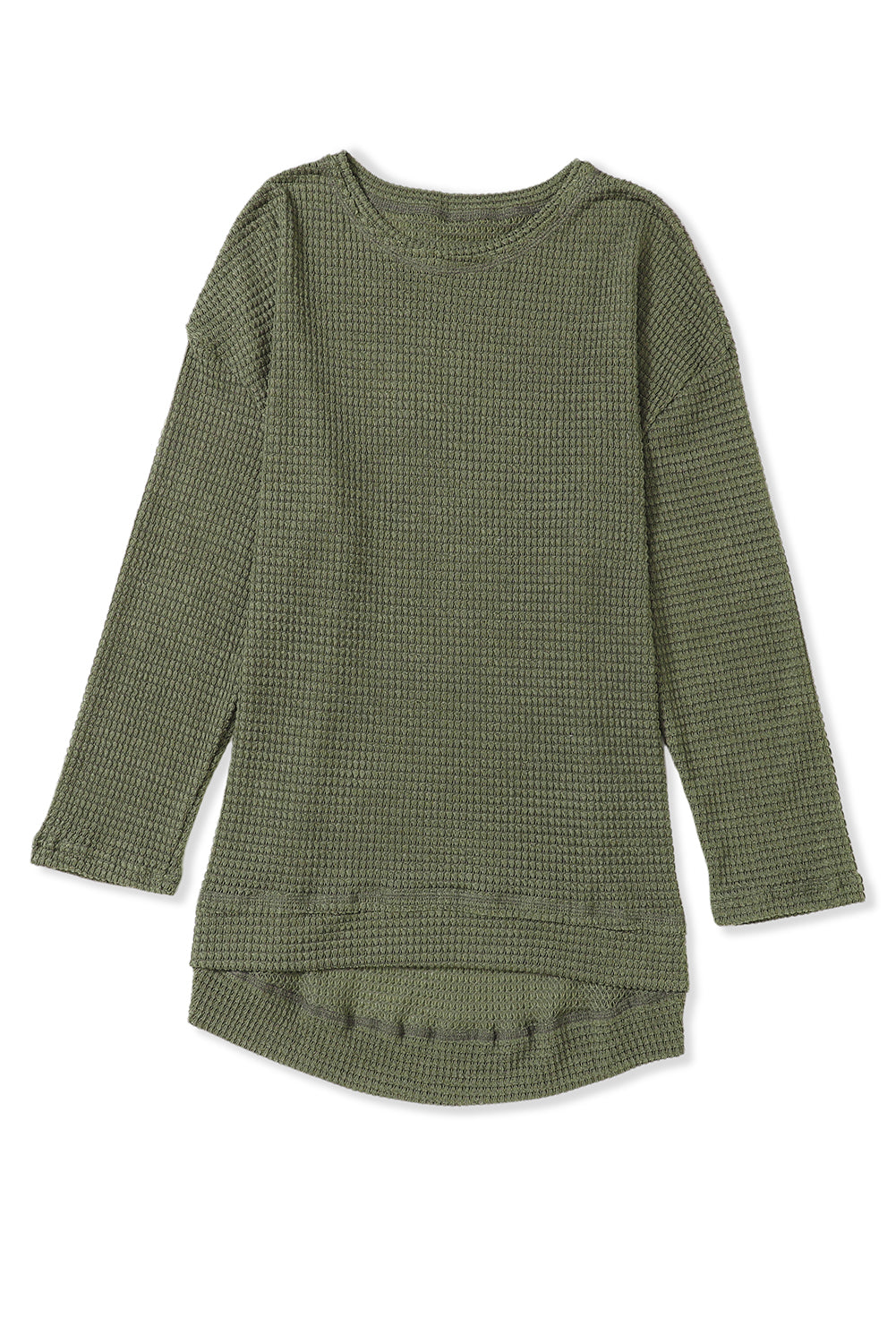 Green Waffle Knit Oversized Top. GCollection