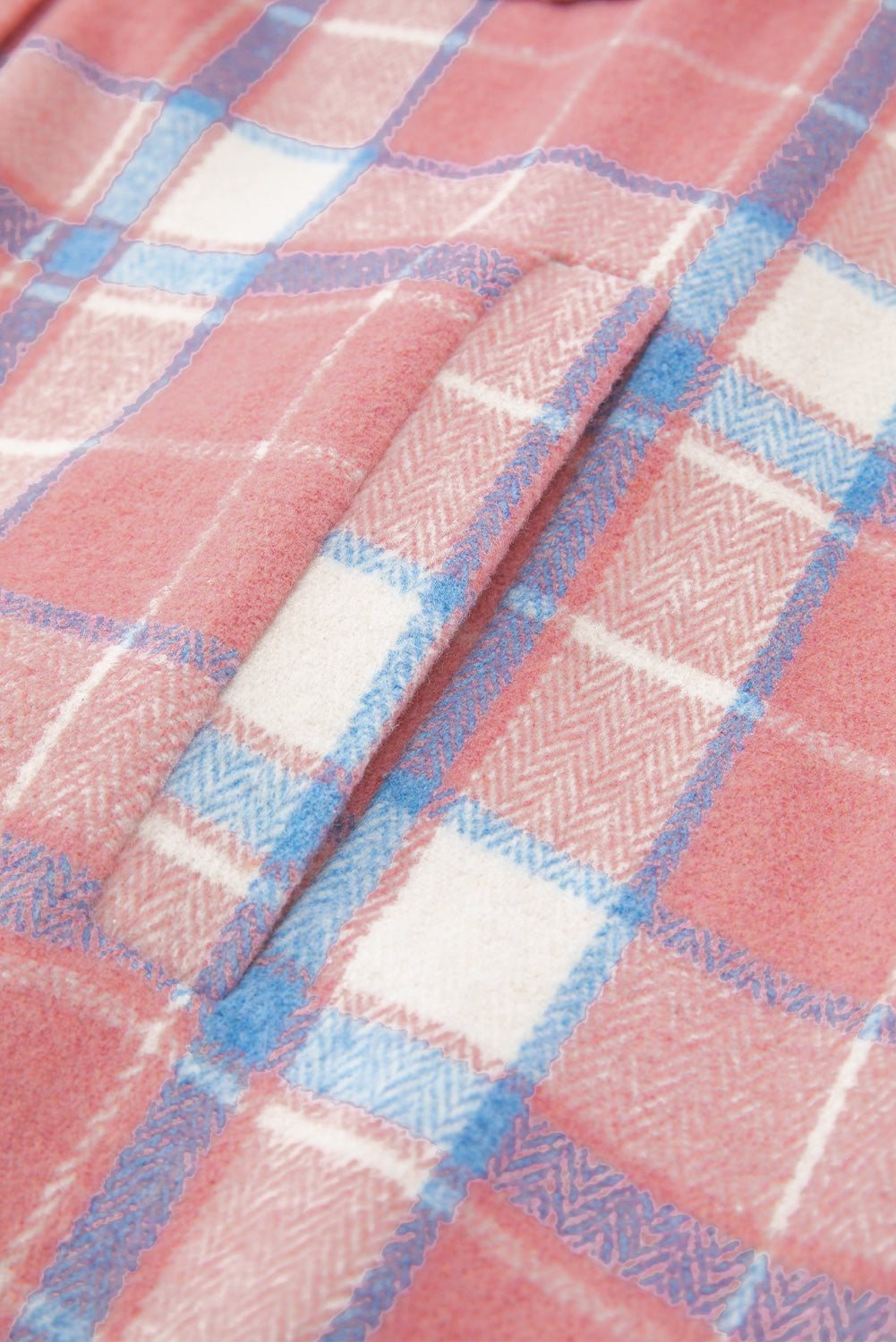 Pink Plaid Button Up Shacket. GCollection