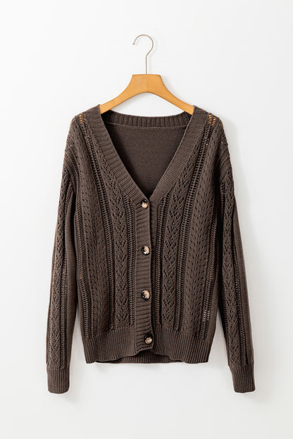 Dark khaki sweater cardigan. GCollection