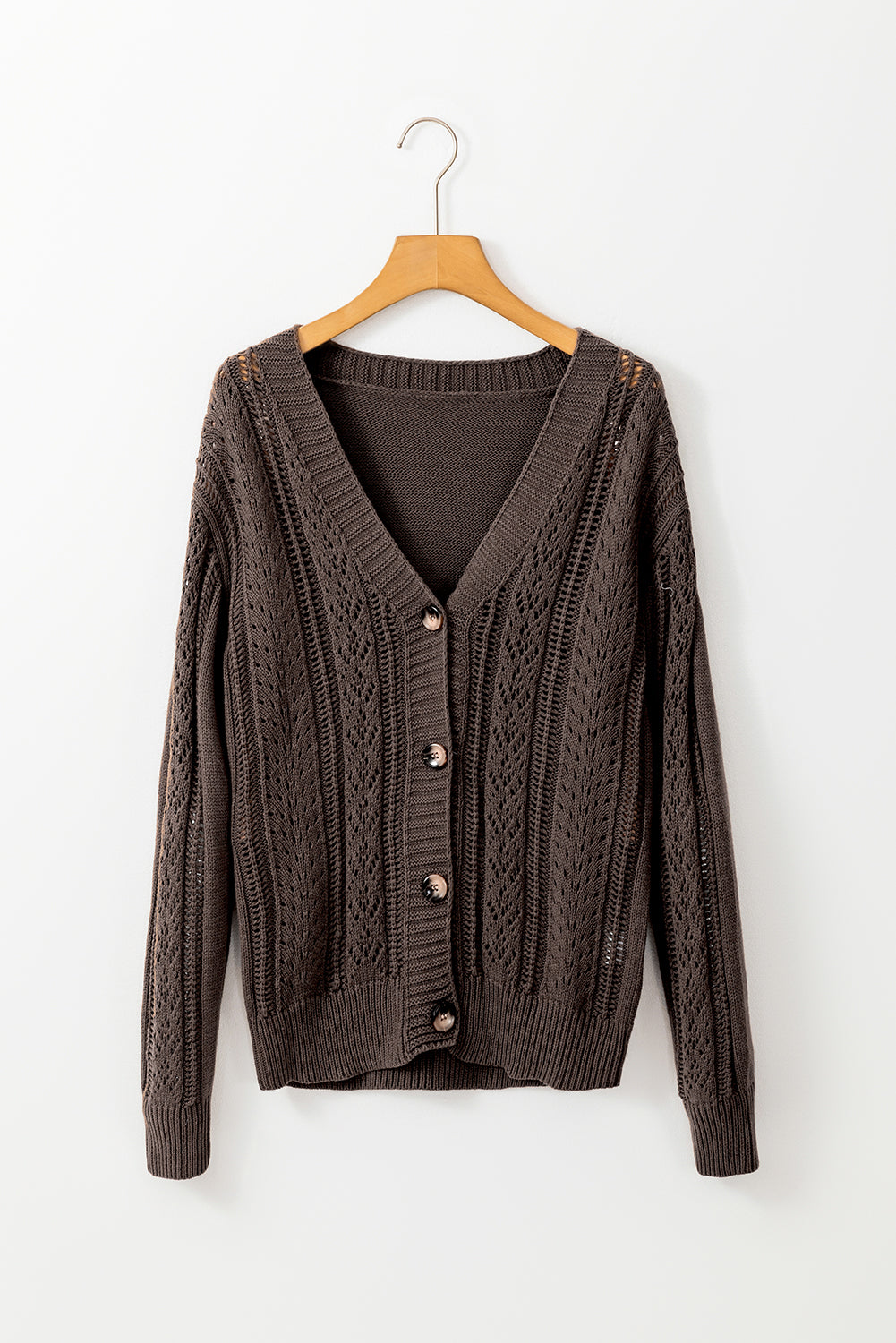 Dark khaki sweater cardigan. GCollection