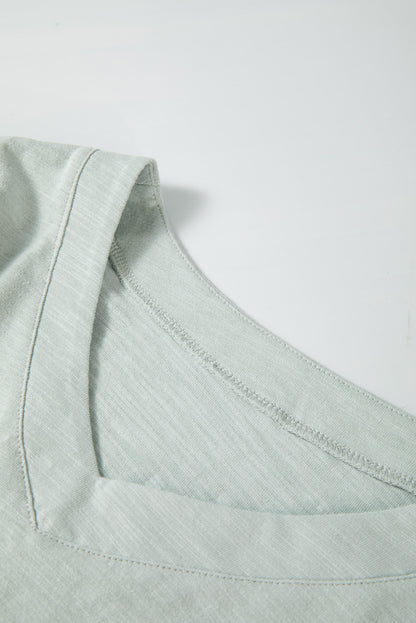 Green Exposed Seam Top. PSCollection