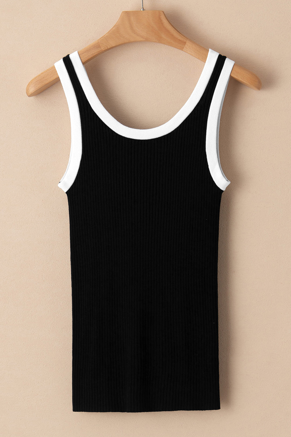 Black Colorblock  Tank Top. GCollection