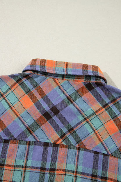 Orange Plaid  Vintage Shirt. GCollection