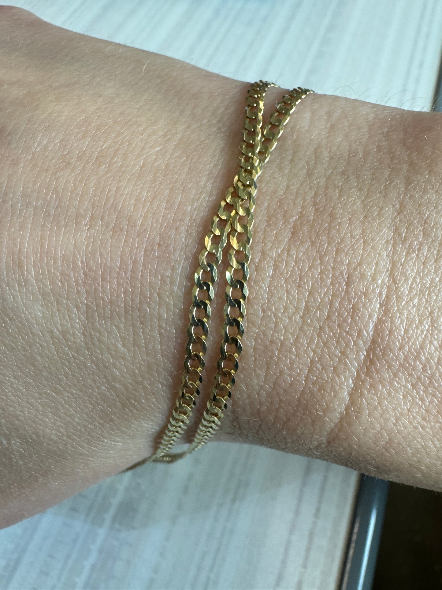 10K solid gold Cuban link chain