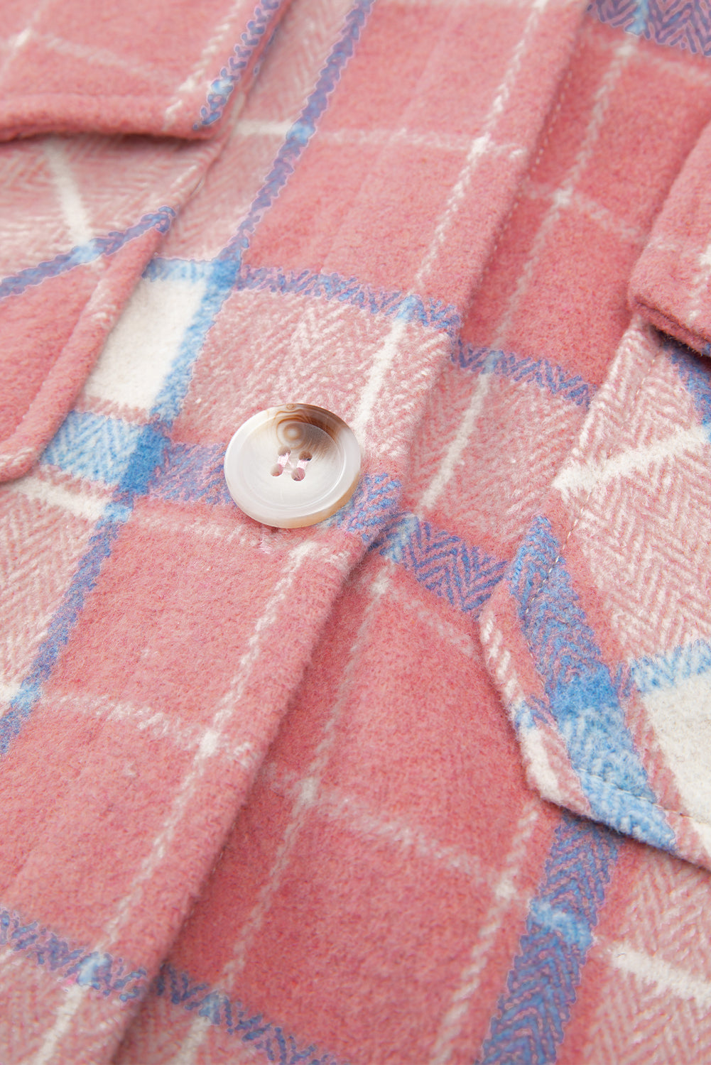 Pink Plaid Button Up Shacket. GCollection