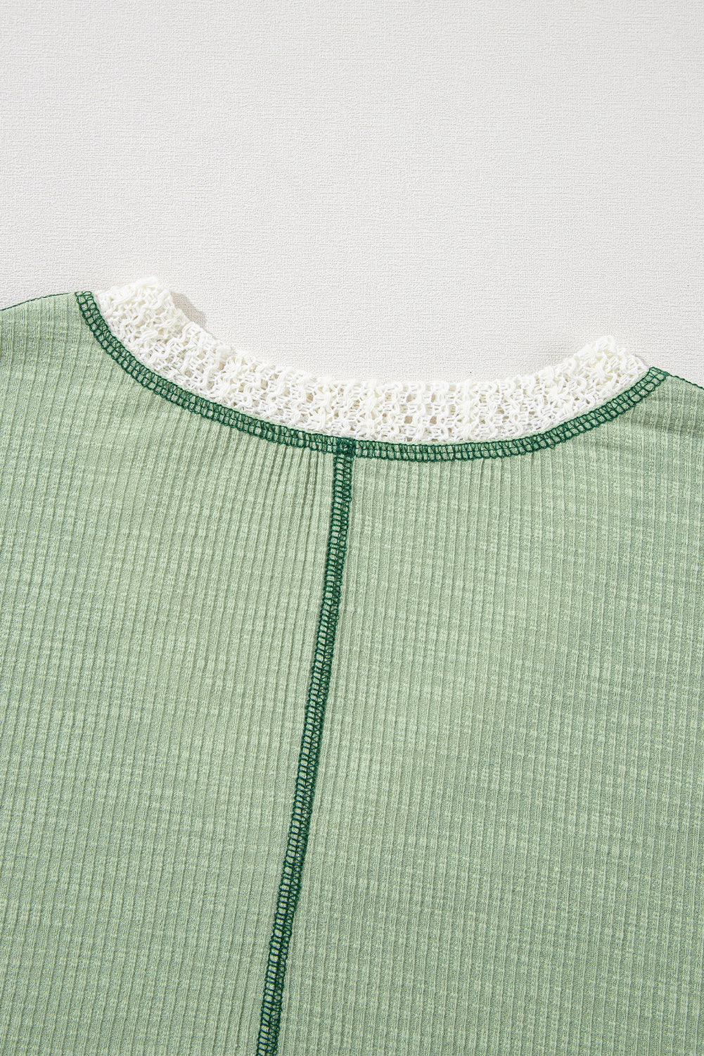 Green Exposed Seam Loose Top. GCollection