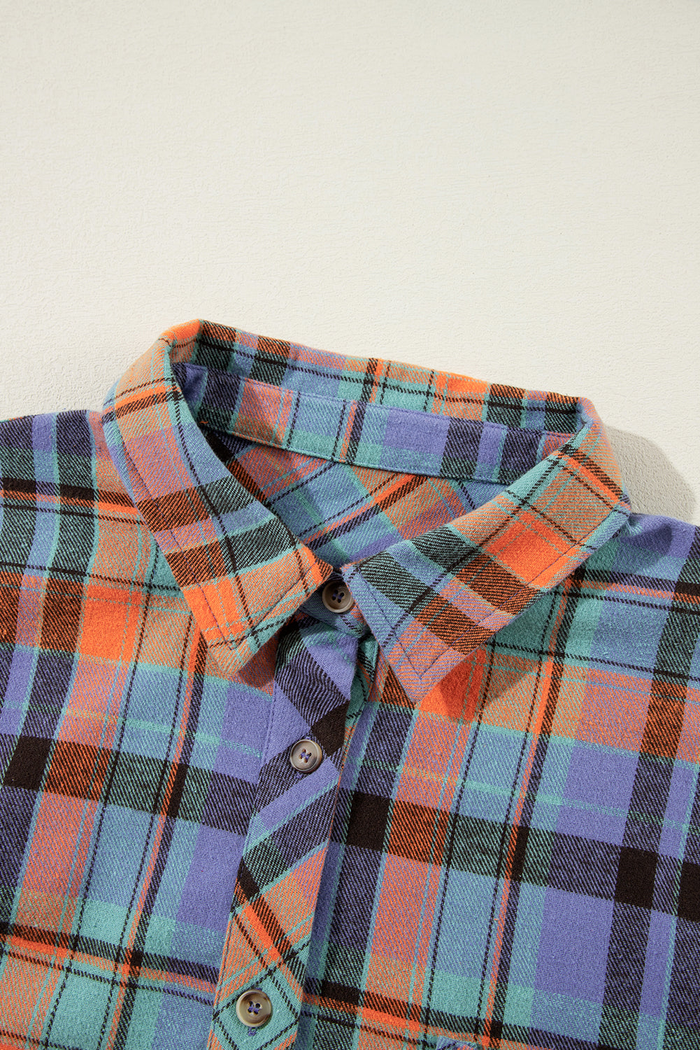 Orange Plaid  Vintage Shirt. GCollection