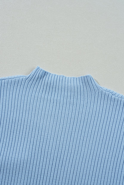 Beau Blue Patch Pocket Sweater Top. GCollection