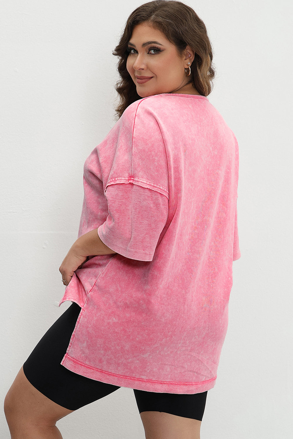 Strawberry Pink Mineral Wash Tee. PSCollection