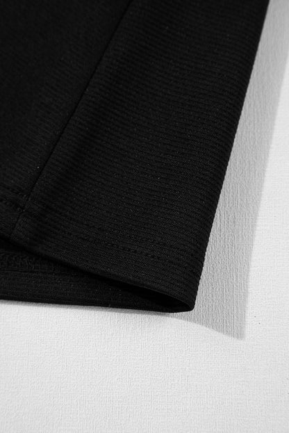 Black Solid Color Sleeveless Mini Dress. GCollection