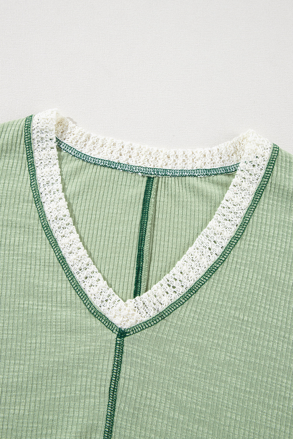 Green Exposed Seam Loose Top. GCollection